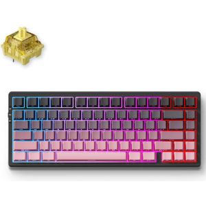 MCHOSE G75 Pro Black Pink Cream Shaft Tri-mode Gasket Structure Mechanical gaming toetsenbord