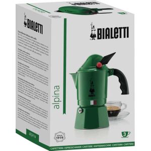 Bialetti Moka Alpina 3 - Espresso pot - Groen