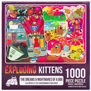 Asmodee Exploding Kittens - The dreams and nightmares of a dog puzzel 1000 stukjes