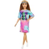 Mattel Fashionistas Doll 159 - Tie-Dye T-Shirt Dress pop