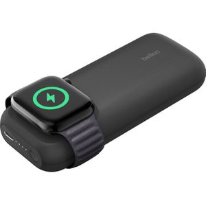Belkin BoostCharge Pro - Snelle draadloze lader voor Apple Watch + 10.000mAh-powerbank powerbank MagSafe, USB-C