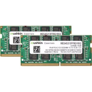 Mushkin 16 GB DDR4-2133 Kit werkgeheugen MES4S213FF8G18X2, Essentials