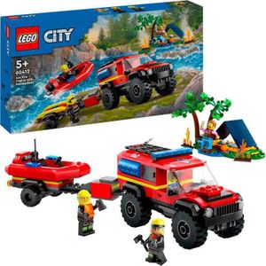 LEGO City 4x4 brandweerauto met reddingsboot - 60412