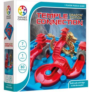 SmartGames Temple Connection - Dragon Edition - 80 Opdrachten