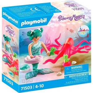 PLAYMOBIL Princess Magic - Zeemeermin met van kleur veranderende octopus constructiespeelgoed 71503