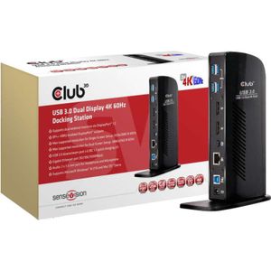 Club3D CSV-1460 Laptopdockingstation Geschikt Voor Merk: Universeel Eliteboo - IdeaPa - Latitud