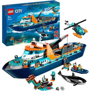 LEGO City Poolonderzoeksschip Groot Drijvend Boot Speelgoed Set voor Kinderen 7+ - 60368