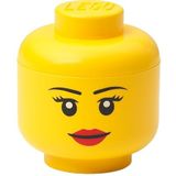 Room Copenhagen R.C. LEGO Storage Head 'Girl, mini opbergdoos