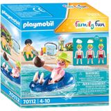 PLAYMOBIL Family Fun - Badgast met zwembanden constructiespeelgoed 70112