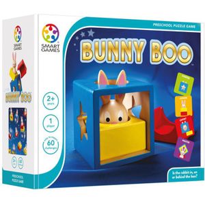 SmartGames - Bunny Boo - Houten kleuterspel - 60 opdrachten - Konijntje