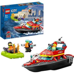 LEGO City Reddingsboot Brand Speelgoed voor Kinderen - 60373