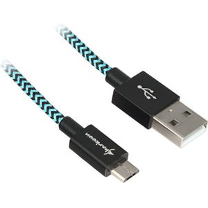 Sharkoon USB 2.0 kabel, USB-A > micro-USB B kabel 1 meter