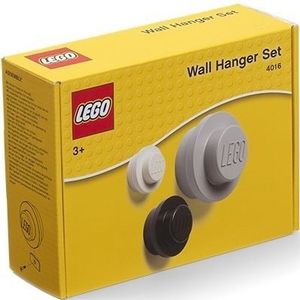 LEGO Iconic Wandhaken - Set van 3 Stuks - Polypropyleen