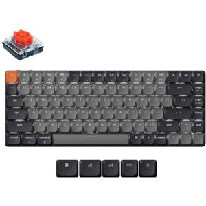 Keychron - K3 - Draadloos Toetsenbord - Zwart - Mechanisch - Gateron Red Switches