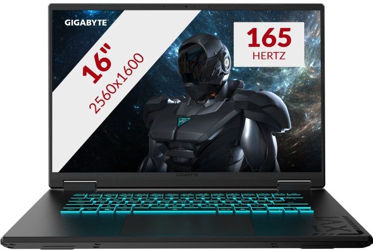 GIGABYTE - GAMING A16 PRO DXH - Gaming Laptop - 16 inch - NVIDIA GeForce RTX 5070 Ti - 32 GB RAM - 1 TB SSD