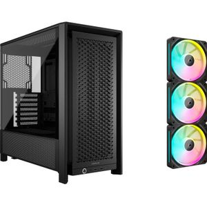 Corsair FRAME 4000D + iCUE LINK LX120 RGB Triple Pack bundel midi tower behuizing