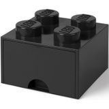 Room Copenhagen LEGO Brick Drawer 4 Zwart opbergdoos