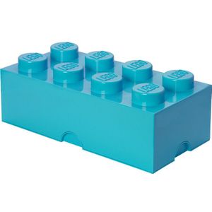 Room Copenhagen LEGO Storage Brick 8 Azuurblauw opbergdoos