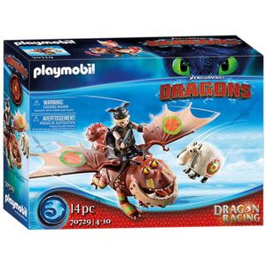 PLAYMOBIL Dragons Dragon Racing: Vissenpoot en Speknekje - 70729