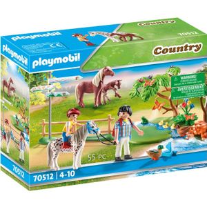 PLAYMOBIL Country - Gelukkige ponyreis constructiespeelgoed 70512