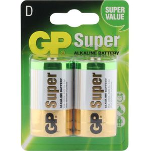 GP Batteries - GP Batteries Gp Batterij Super Alkaline D A2 - 30 Dagen Niet Goed Geld Terug