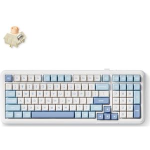 MCHOSE K99 Sky Blue Icy Creamsicle Wireless Gasket Mount Mechanical toetsenbord
