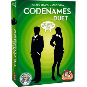 Codenames Duet - White Goblin Games: Coöperatief spel voor 2 spelers, contacteer 15 spionnen in een drukke stad!