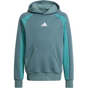 adidas - Hoodie - Groen - Geborstelde Fleece - Junioren