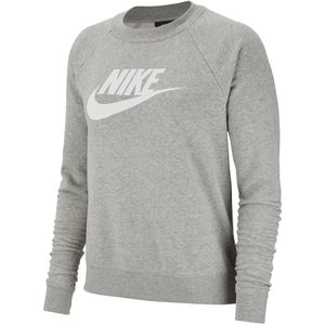 Nike - Essentials Crew FLC HBR - Sweatshirt - Grijs - Dames