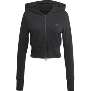 Dames hoodie van French terry adidas Seasonal Essentials