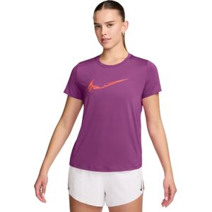 Nike - One T-shirt - Zwart - Polyester/Elastane