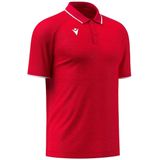 Macron - Glory Aulos - Polo - Rood/Wit - Kinderen