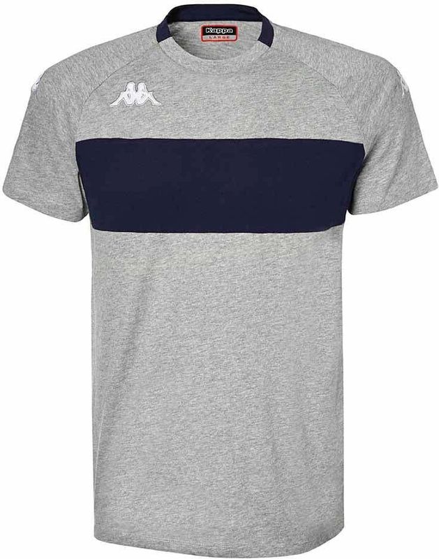 Kappa - T-shirt - Katoen - Regular Fit - Korte Mouwen - Gekleurde Streep