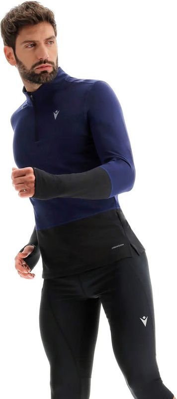 Macron - Run Clayton - Heren Hardloopshirt - Zwart - Lange Mouwen