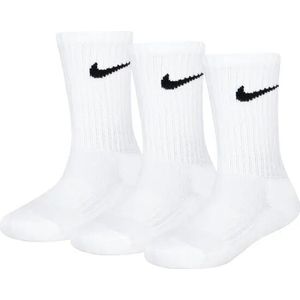 NIKE - Set van 3 Paar Sokken - Geribbelde Zoom - Katoen - Wit