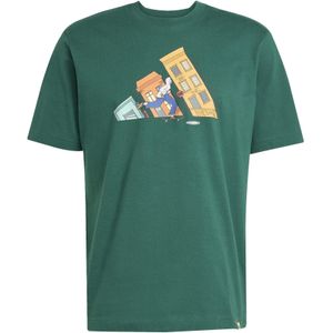 adidas - T-shirt - Grafische Print - Katoen - Korte Mouwen