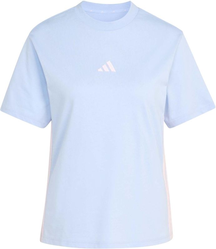 Katoenen T-shirt met 3 strepen voor dames adidas