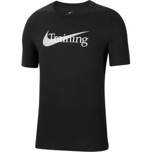 Nike - Dri-FIT - Sportshirt - Zwart - Katoenmix