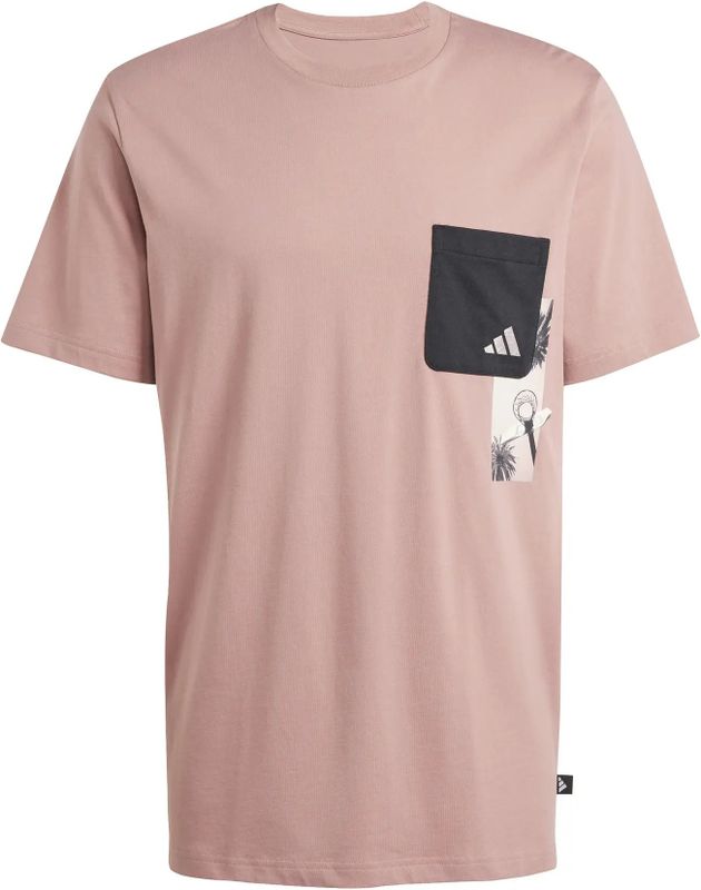T-shirt met zak adidas Lens Evelated