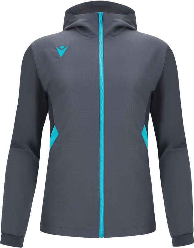 Macron - Victory Tiamat - Jas Met Kap - Antraciet / Neon Sky