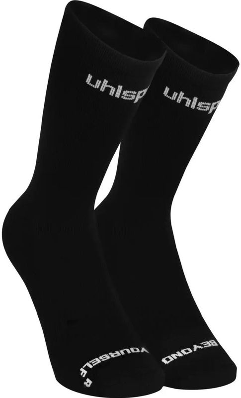 Uhlsport - Id Socks Work Progress - Compressiekousen - Zwart/Wit - Maat 31-35