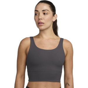 Nike - Zenvy Rib - Sport bh - Zwart - Lichte Ondersteuning