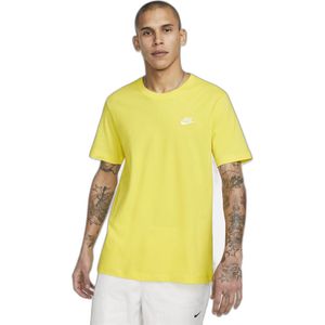 Nike - Club Tee Opti Yellow - T-shirt - Geel - 100% Katoen