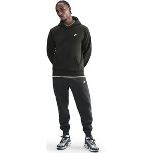 Nike - Club Fleece Hoodie - Donkergroen - Wit