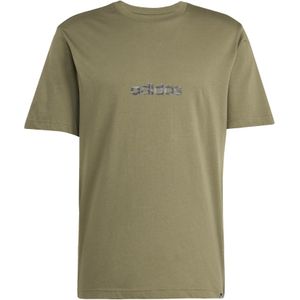 adidas - M C CAMO LIN T - T-shirt - Olive Strata - Korte Mouwen - Sportief