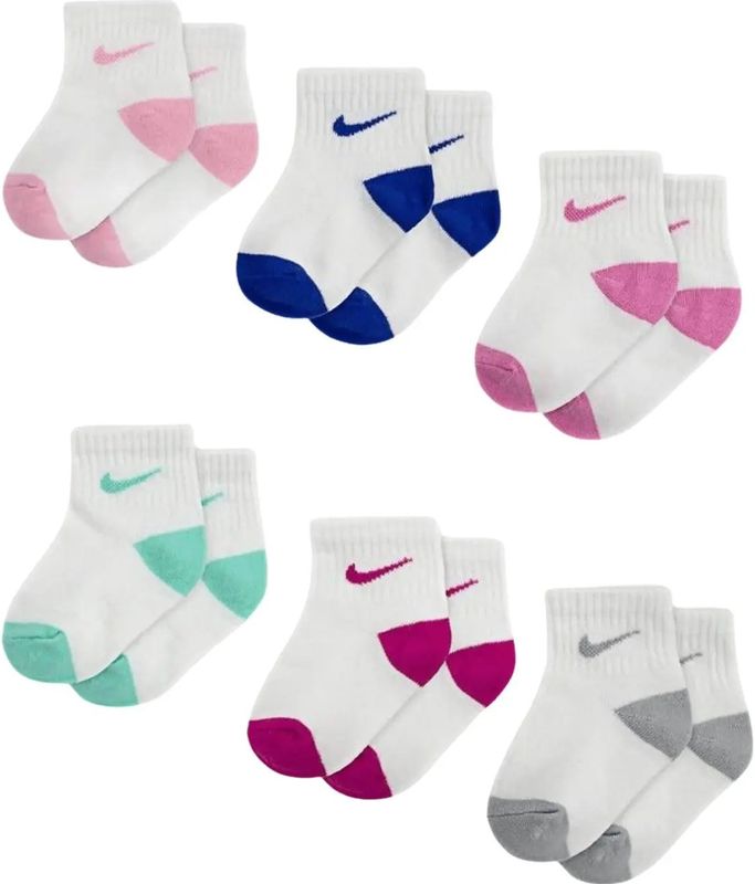 Nike - Pop Color - Enkelsokken - Verpakking van 6 - Diverse Kleuren