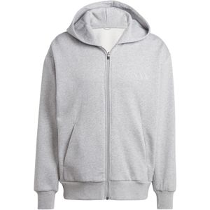 adidas - Hoodie - Grijs - Katoen en Gerecycled Polyester