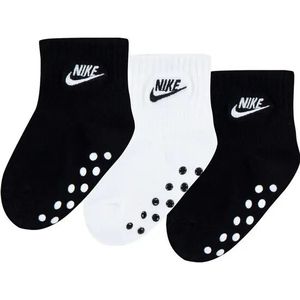 Nike - Core Futura Gripper - Sokken - Zwart/Wit - Verpakking van 3