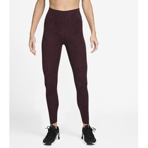 Nike - Zenvy - Leggings - Burgundy Crush/Dark Team Red/Wit