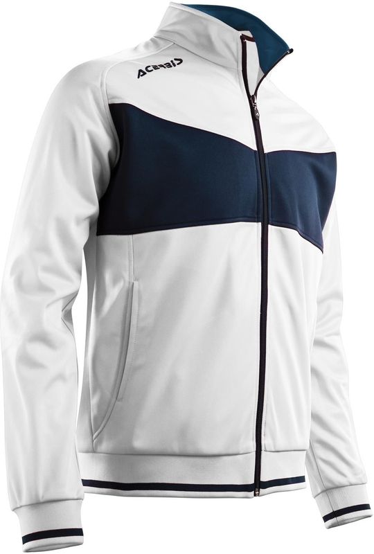 Acerbis - Diadema - Jas - Wit/Blauw - Lange Mouwen - Hoge Kraag